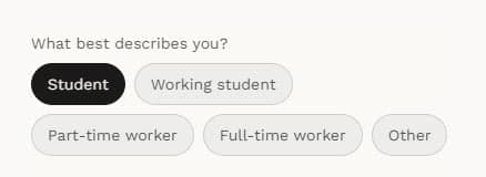The renter-type pills, Student selected